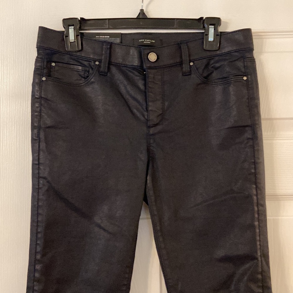 Ann Taylor The Skinny Modern Fit Pants size 10P brand new with tags color black - Picture 2 of 16